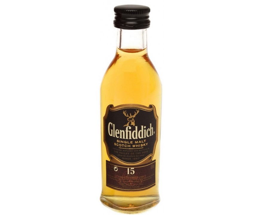 Glenfiddich, ერთალაოიანი სკოტჩი, 15-წლიანი, 50 მლ.