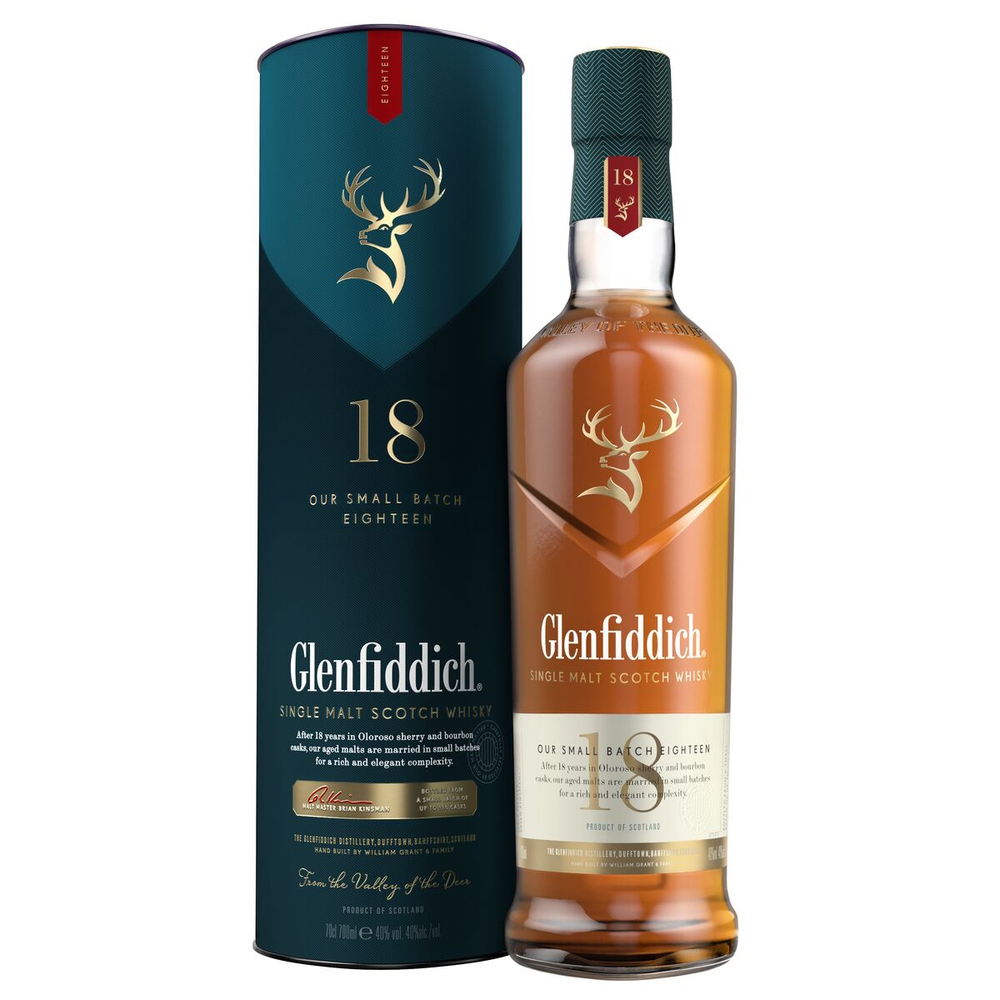 Glenfiddich, ერთალაოიანი სკოტჩი, 18-წლიანი, 700 მლ.