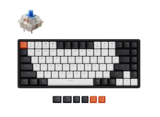 Keychron K2 84 Key Gateron Hot-Swap RGB Backlight Aluminum Frame Blue Switch Black