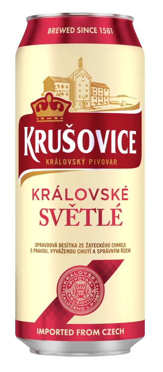 Krusovice Svetle, ლაგერი, ღია გაფილტრული ლუდი, 500 მლ.