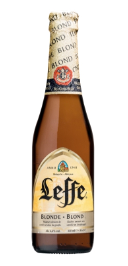 Leffe Blond, ღია ფერი ელი, გაფილტრული ლუდი, 330 მლ.