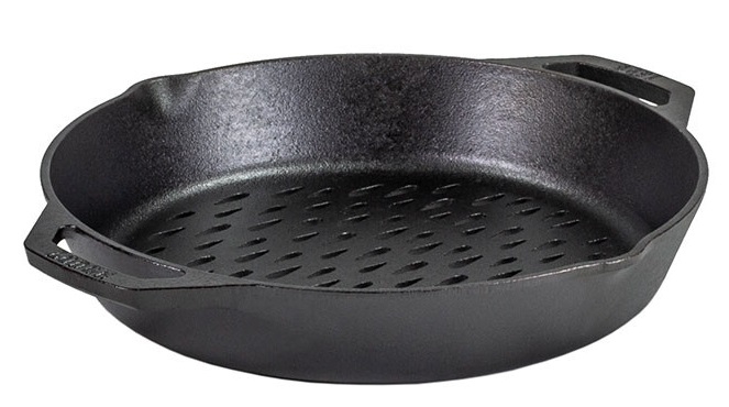 Lodge, თუჯის პერფორორებული ქვაბი გრილისთვის, Ø30 სმ