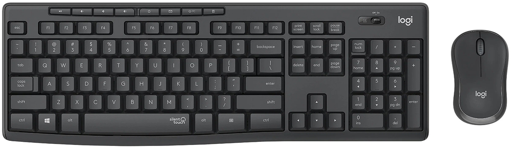 Logitech MK295 Silent Wireless Combo - EN/Cyrillic Graphite Black