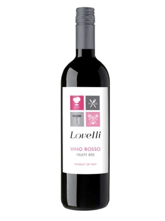 Lovelli, Rosso, კუპაჟი, წითელი მშრალი ღვინო.