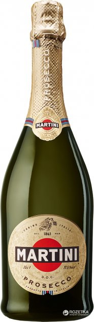 Martini Prosecco, გლერა, თეთრი მშრალი ცქრიალა ღვინო, 750 მლ.