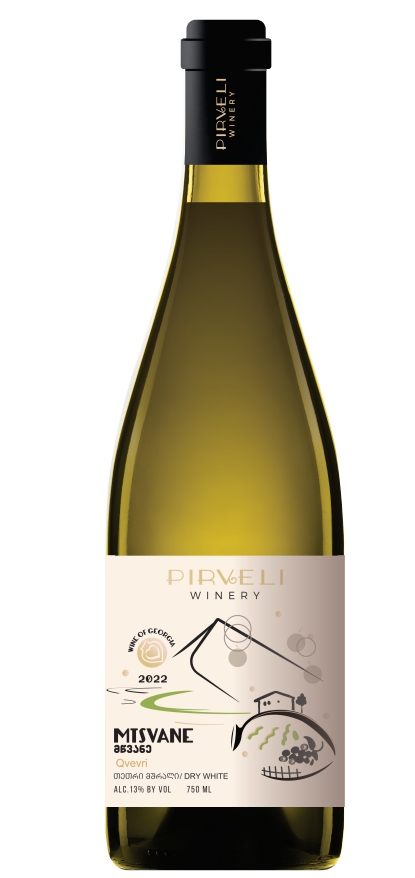 Pirveli Winery, მწვანე, თეთრი მშრალი ღვინო, 2022 წ.