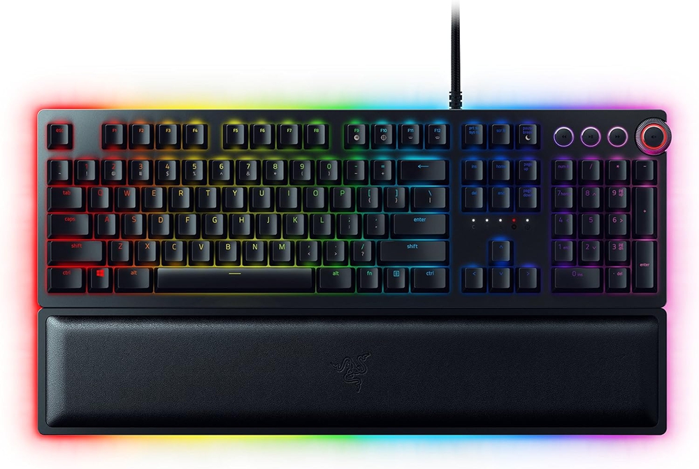 Razer Gaming Keyboard Huntsman Elite Linear Optical Switch USB US RGB, Black