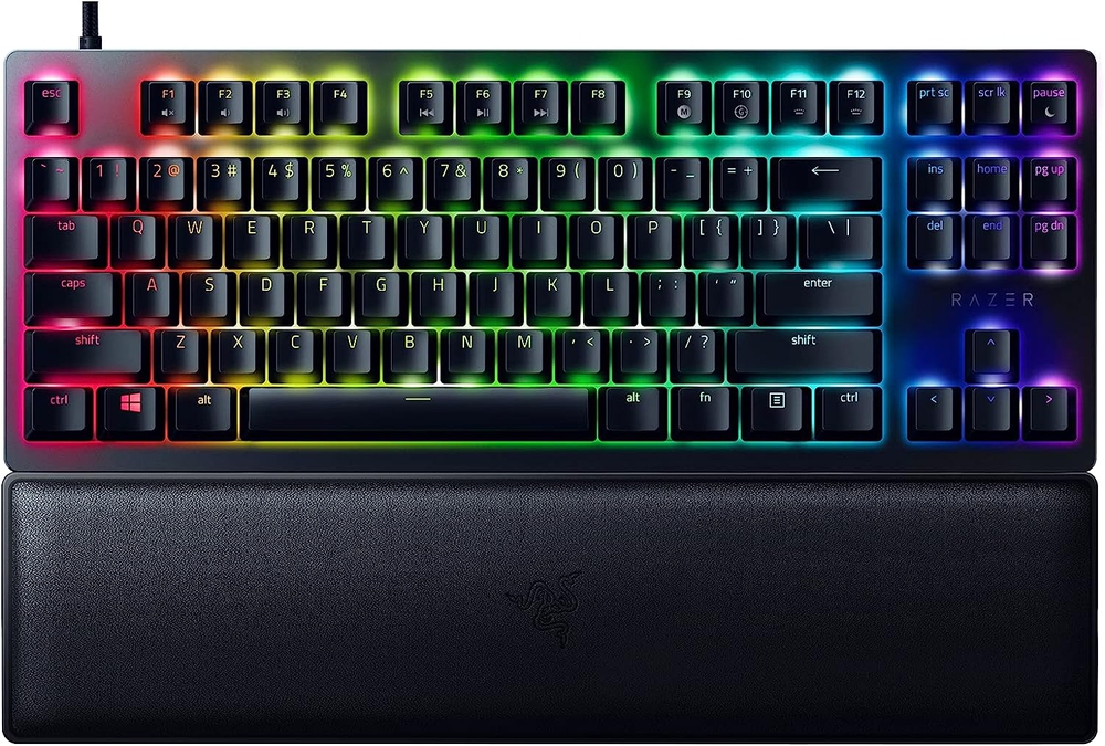 Razer Gaming Keyboard Huntsman V2 Tenkeyless Purple Switch USB RU Black