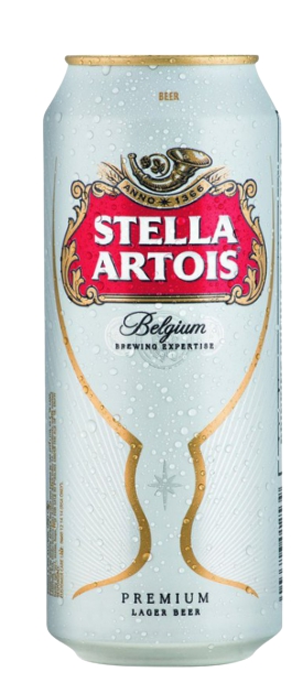 Stella Artois, პილსნერი, გაფილტრული ლუდი, 440 მლ.