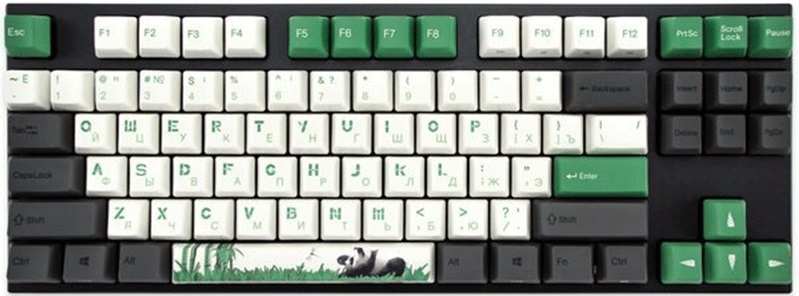 Varmilo MA87M V2 Panda R2 EC Rose Keyboard Cyrillic Black