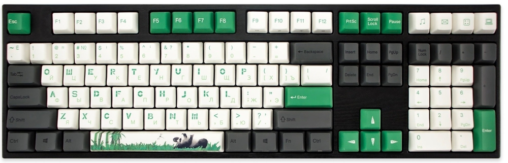 Varmilo VA108M Panda R2 Cherry MX Red Keyboard Cyrillic Black