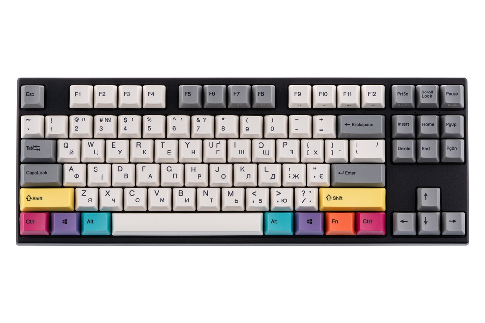 Varmilo VEM87 CMYK EC V2 Daisy Keyboard EN/Cyrillic Black