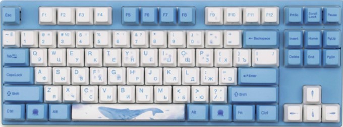 Varmilo VEM87 Sea Melody EC V2 Rose Keyboard EN/Cyrillic Multicolour