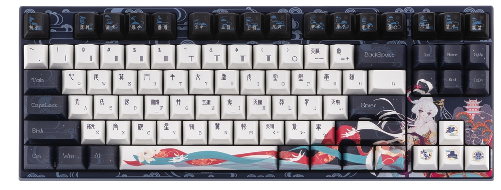 Varmilo VPE87 Chang'e K-Prestige Light Keyboard  EN/Cyrillic Blue