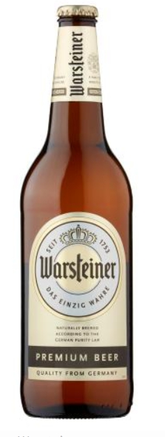 Warsteiner Premium, ლაგერი, გაფილტრული ლუდი, 660 მლ.