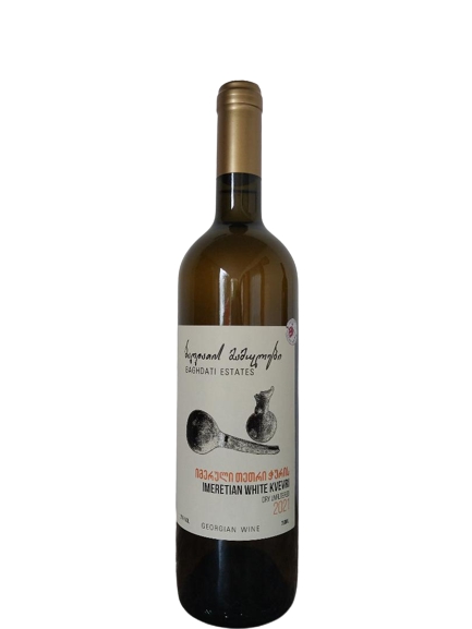 ბაღდათის მამულები, სეპაჟი, იმერული თეთრი, ჭურის მშრალი გაუფილტრავი ღვინო, 2021 წ.