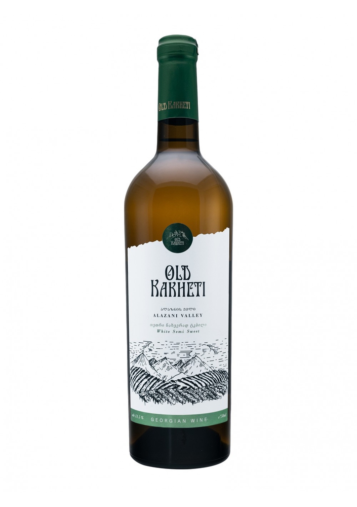 ძველი კახეთი, ალაზნის ველი, კუპაჟი, თეთრი ნახევრადტკბილი ღვინო, 2020 წ.