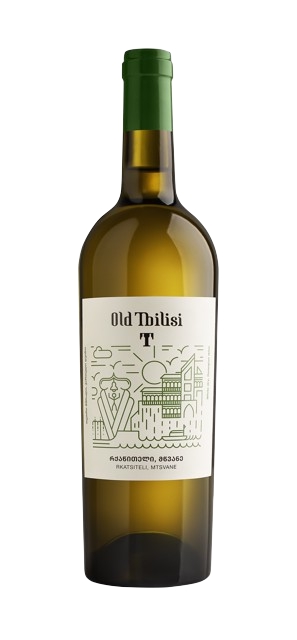 ძველი თბილისი, რქაწითელი-მწვანე, თეთრი მშრალი ღვინო.