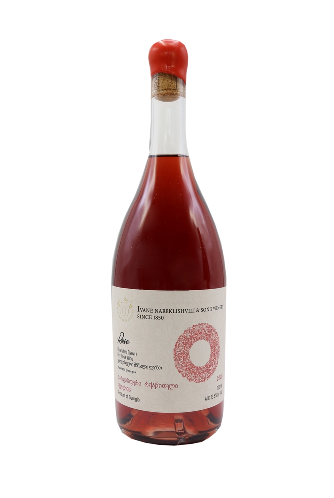 ივანე ნარეკლიშვილი, როზე, რქაწითელი, ქვევრის ვარადისფერი მშრალი ღვინო, 2021 წ.