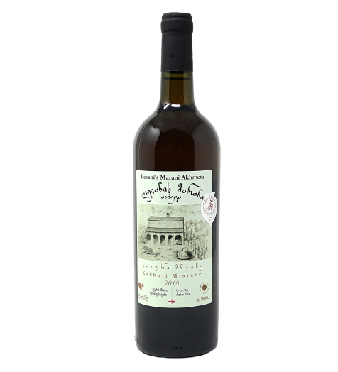 ლევანის მარანი ახმეტა, ქვევრის კახური მწვანე, ქარვისფერი მშრალი ღვინო, 2019 წ.