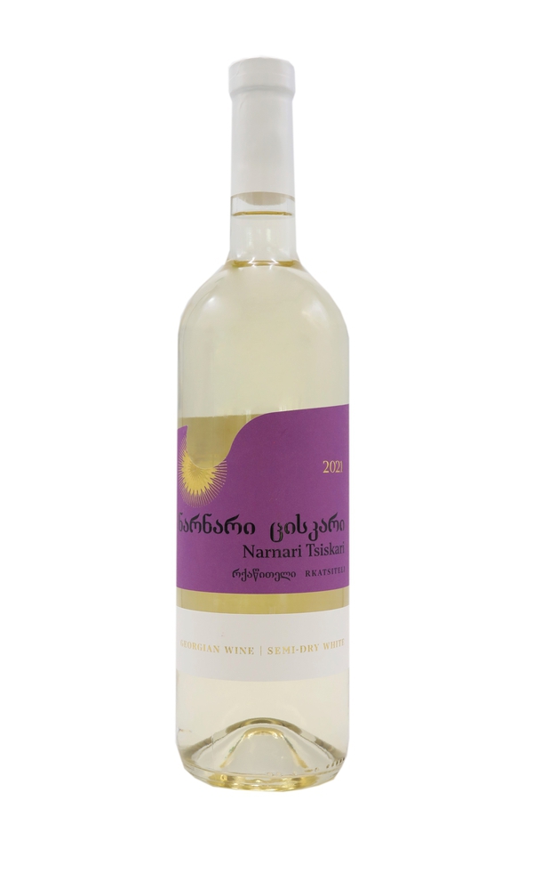 მეღვინეობა ეკლიპსე, ნარნარი ცისკარი, რქაწითელი, თეთრი ნახევრადმშრალი ღვინო, 2021 წ.
