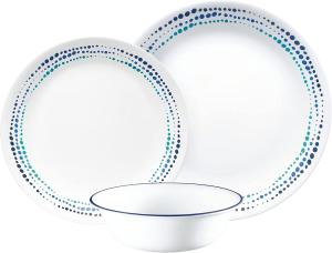 Corelle, თეფშების ნაკრები Ocean Blues, 12 ცალი