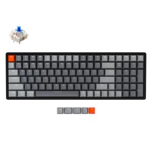 Keychron K4 100 Key Gateron Hot-Swap RGB Backlight Aluminum Frame Russian Layout Blue Switch Black