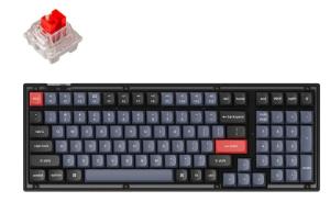 Keychron V5 100 Key QMK Custom Mechanical Red Switch Keyboard