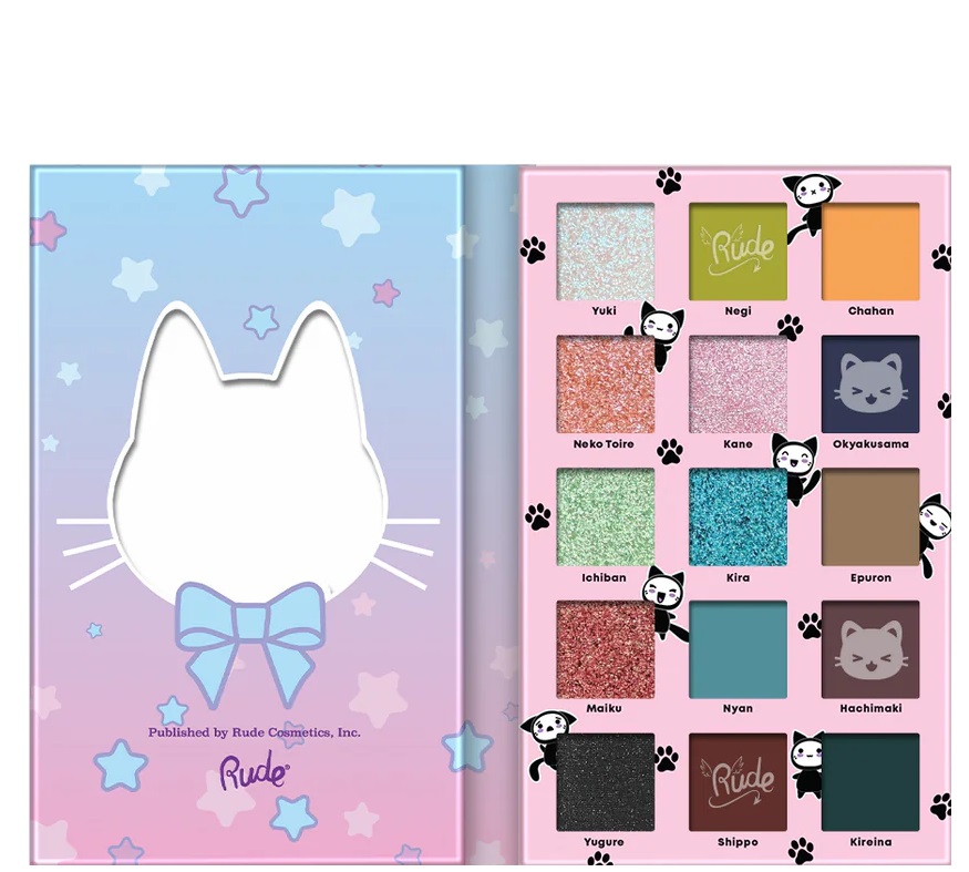 Rude Cosmetics Manga Collection თვალის ჩრდილების პალიტრა