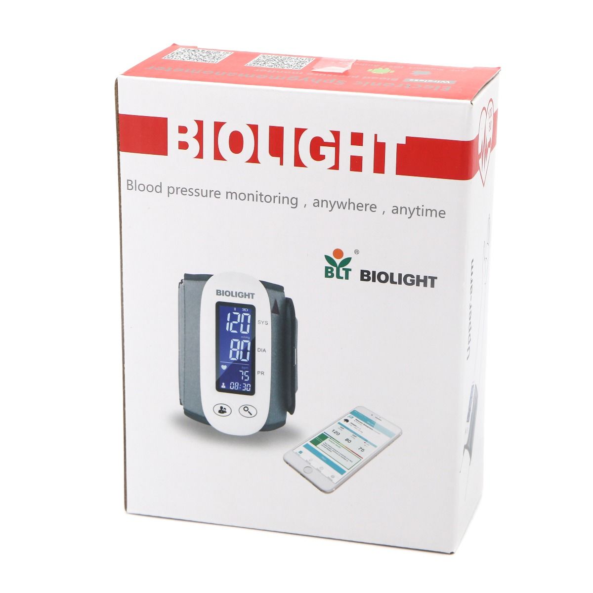 BIOLIGHT - ბიოლაითი მკლავის ელექტრონული წნევის აპარატი BIOLIGHT