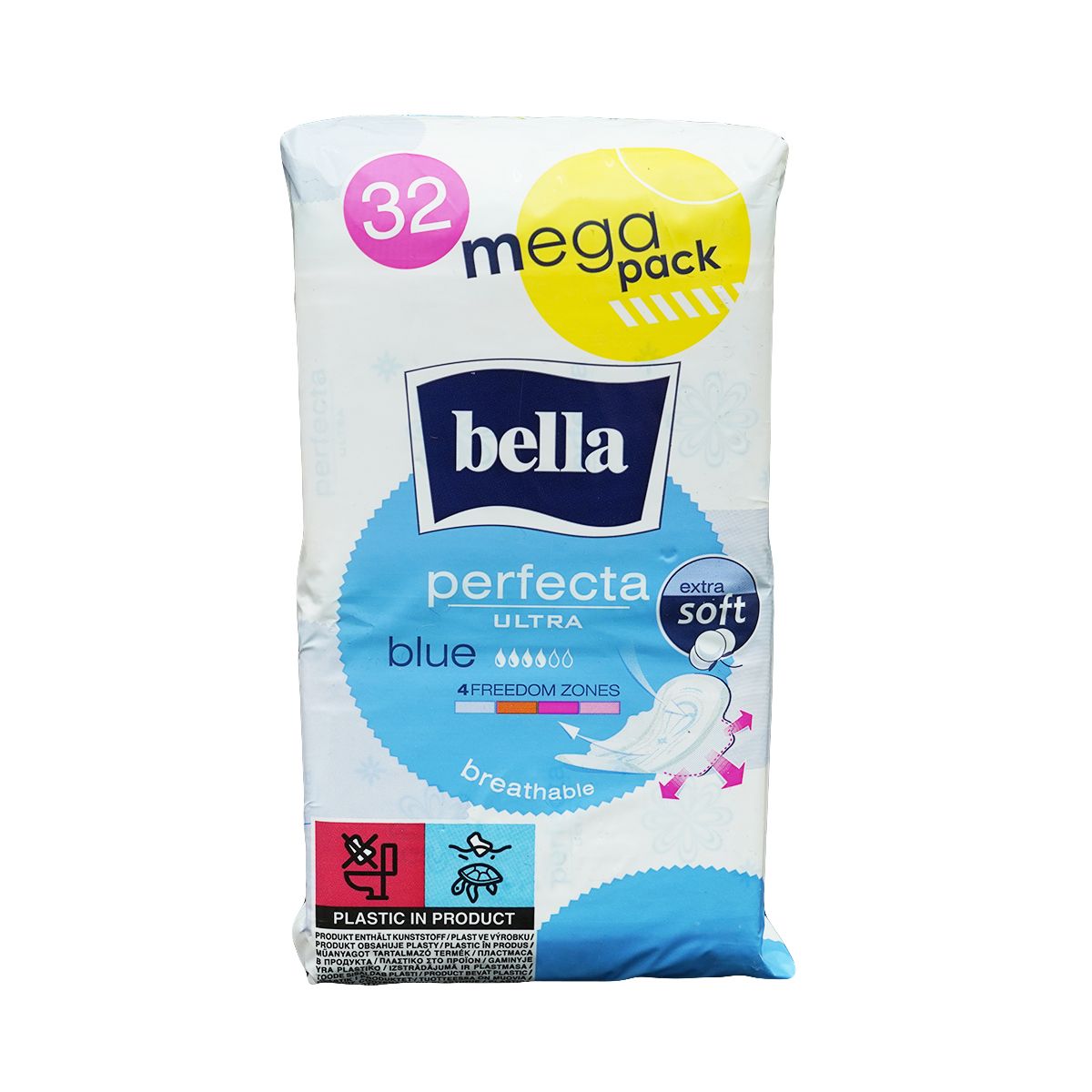 Bella - ბელა საფენი უქსოვადი მასალის ზედაპირით 4 წვეთი 32 ცალი 5277