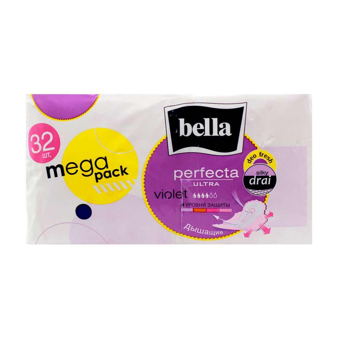 Bella - ბელა საფენი ზედაპირი ბადე 4 წვეთიანი 32 ცალი 6052