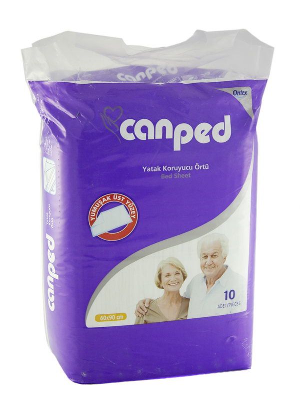 Canped - ქანპედი მწოლიარეთა ზეწარი 60X90 10 ცალი