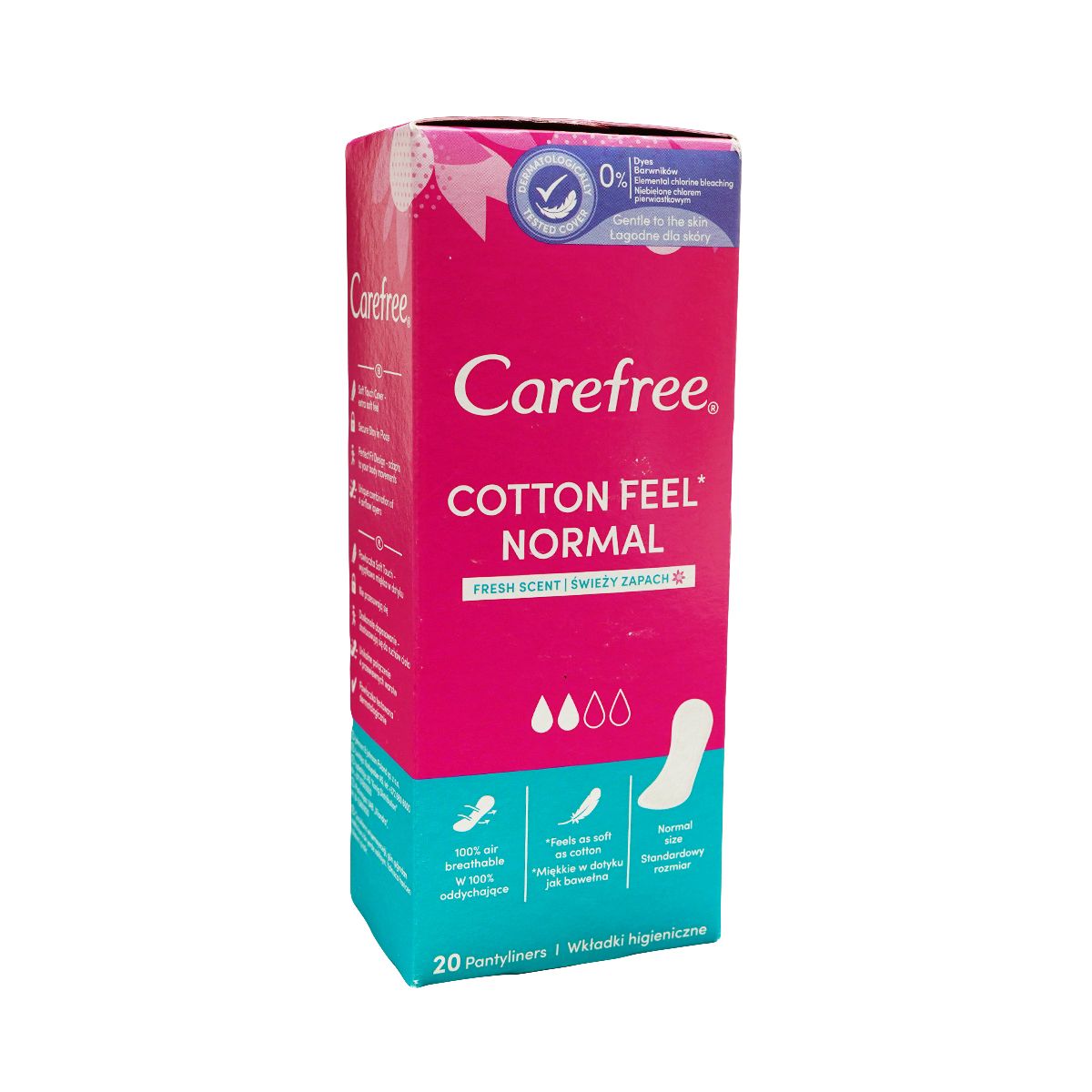 Carefree - ქეარფრი Cotton ფრეში 20 ცალი 7613