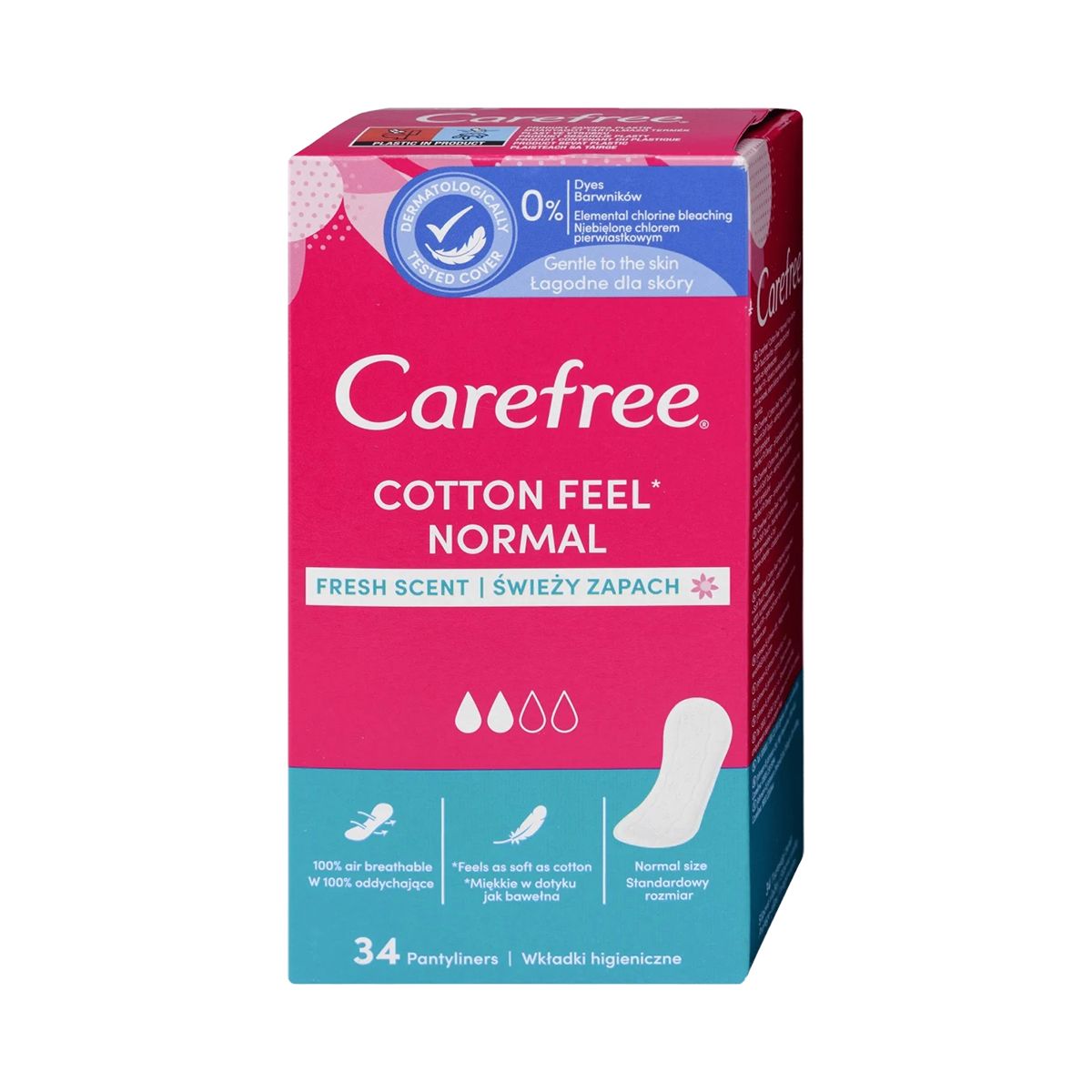 Carefree - ქეარფრი ყოველდღიური Cotton 34 ცალი 2365