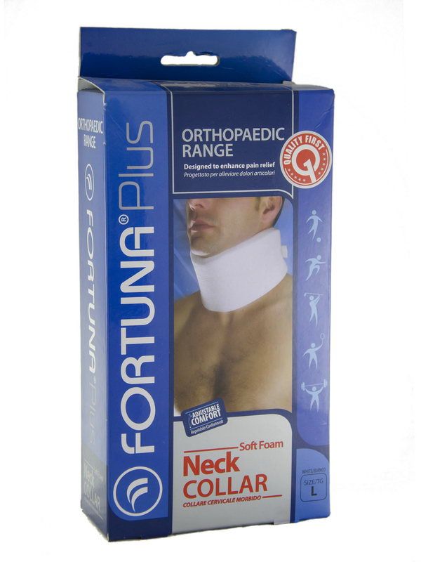 Fortuna plus - ფორტუნა პლიუსი კისრის საყელო თეთრი-ზომა Large