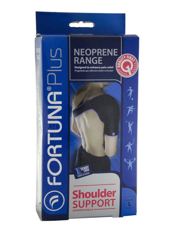 Fortuna plus - ფორტუნა პლიუსი ნეოპრენი მხრის ფიქსატორი-ზომა L