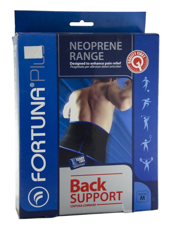 Fortuna plus - ფორტუნა პლიუსი ნეოპრენი წელის ქამარი-ზომა M