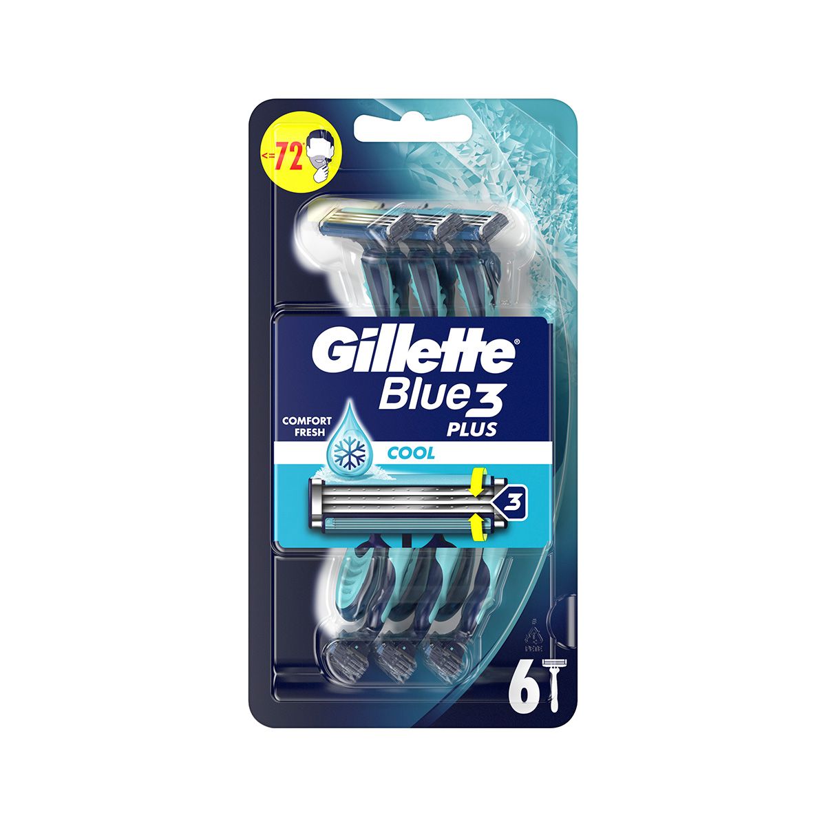 Gillette - ჯილეტი ერთჯერადი საპარსი ბლუ 3 6 ცალი 3483/7281