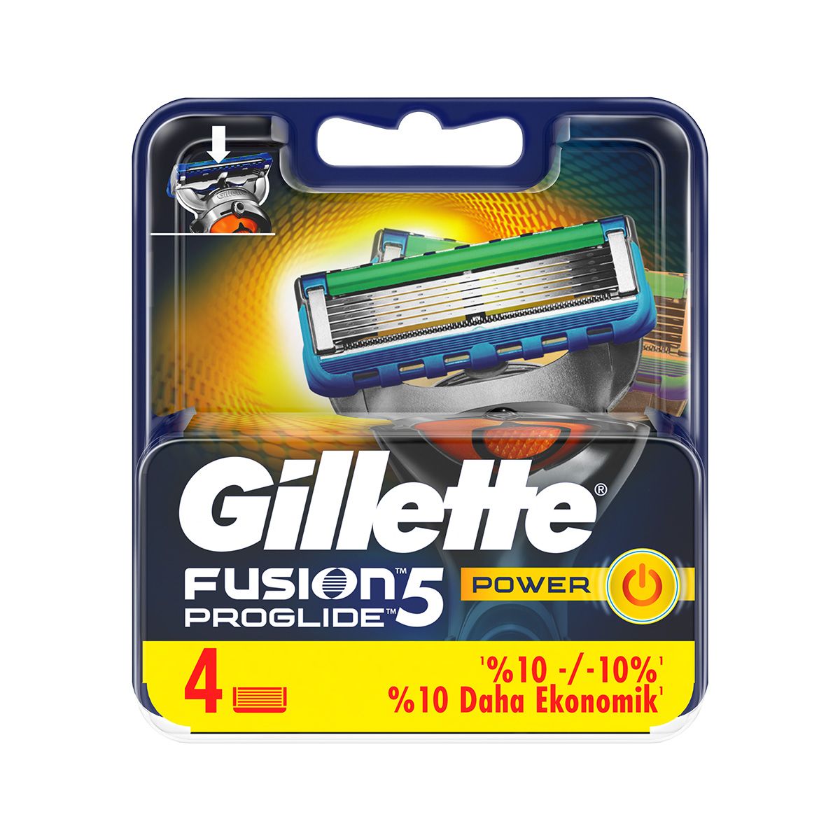 Gillette - ჯილეტი საპარსი პირი ფუჟენ პროგლაიდი ძალა 4 ცალი