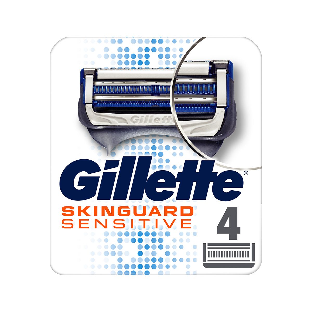 Gillette - ჯილეტი საპარსის პირი მაჩ-3 SKINGUARD 4 ცალი 8766