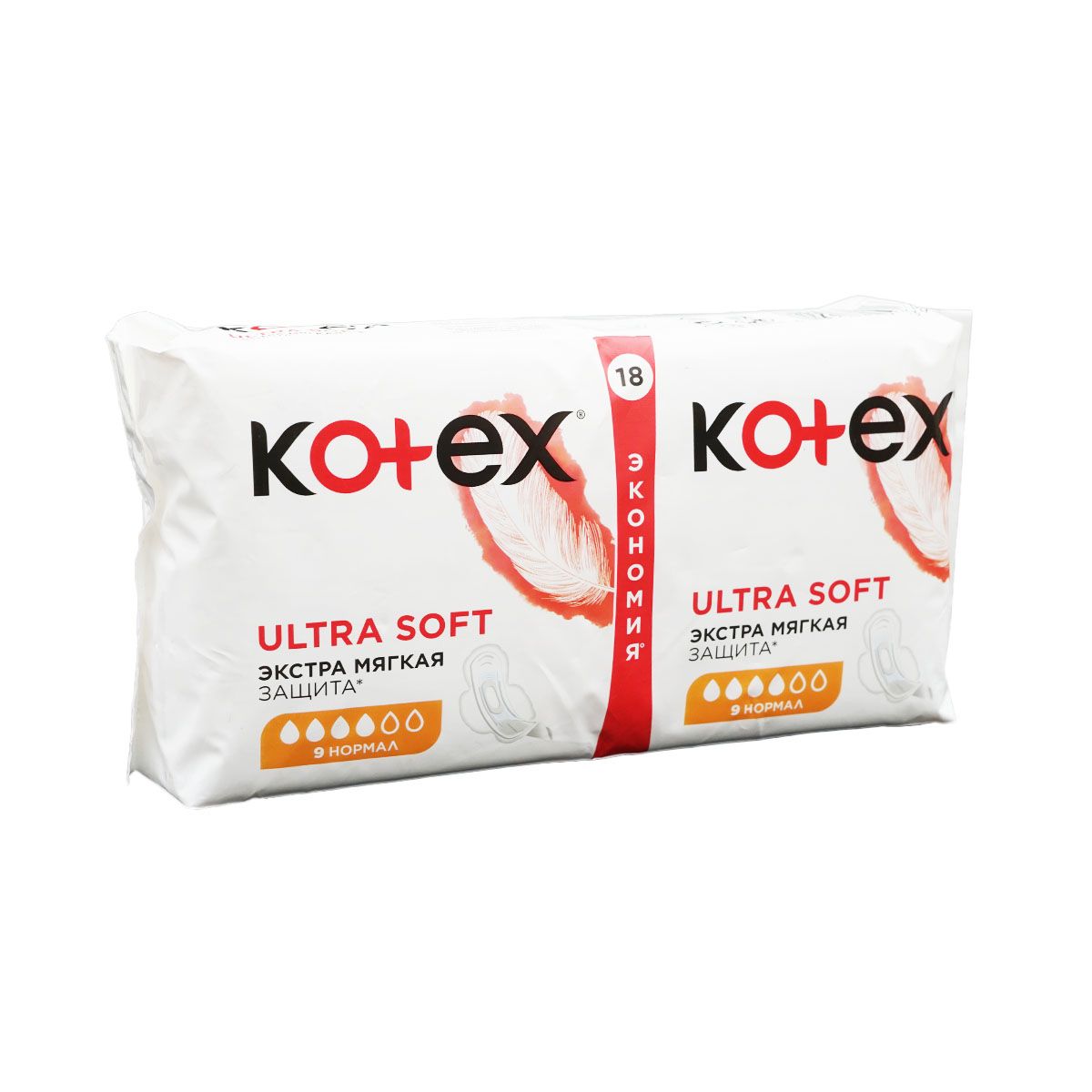 Kotex - კოტექსი საფენი სოფტი ნორმალი 18 ცალი 0639