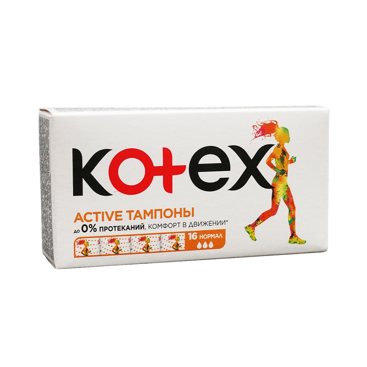 Kotex - კოტექსი ტამპონი აქტივი ნორმალი 16 ცალი 4494