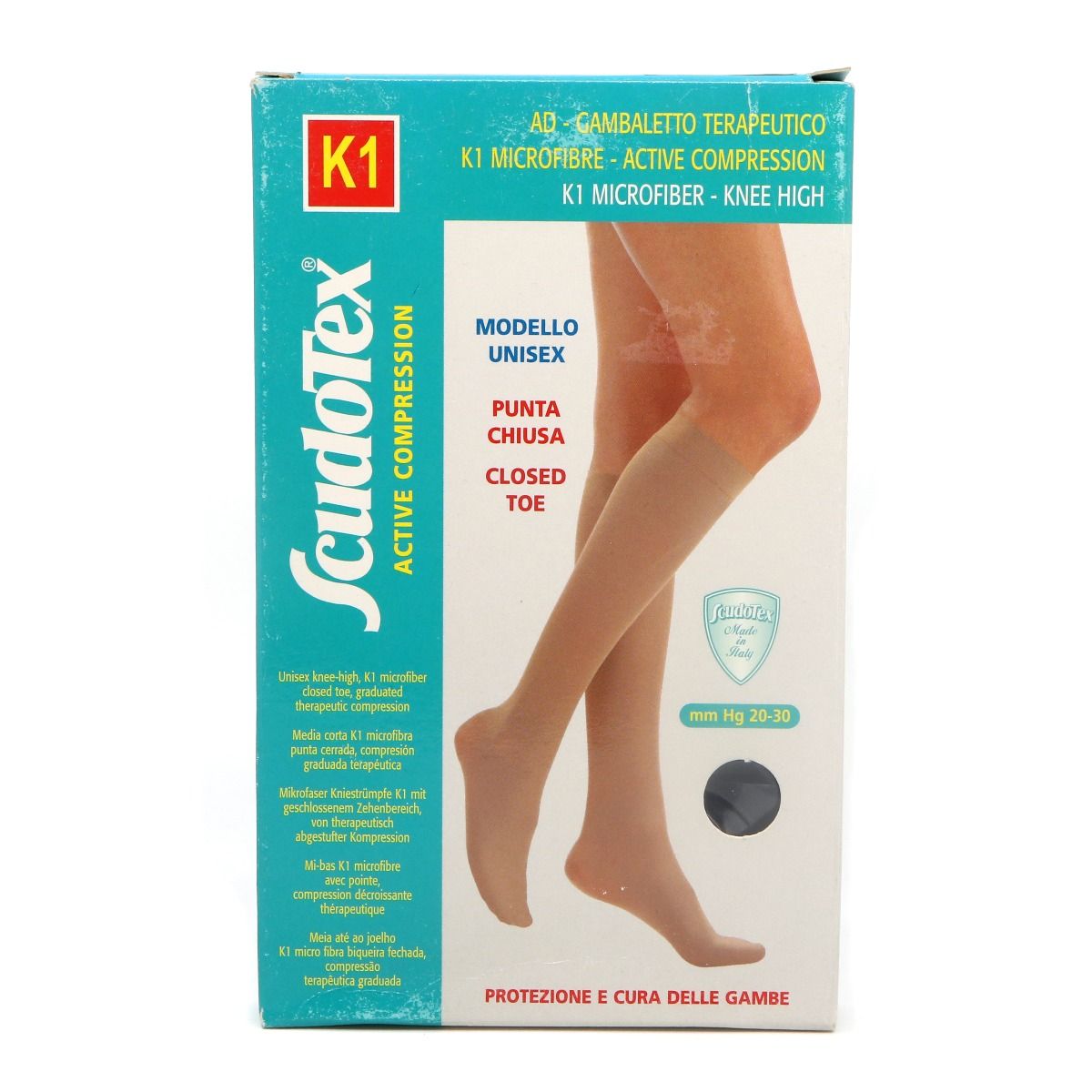 LUROPAS - ლუროპასი ანტივარიკოზიული წინდა II კომპრესია შავი XL 2196