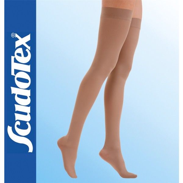 LUROPAS - ლუროპასი ანტივარიკოზული მაღალყელიანი წინდა II კომპრესია კრემისფერი XXL 2851