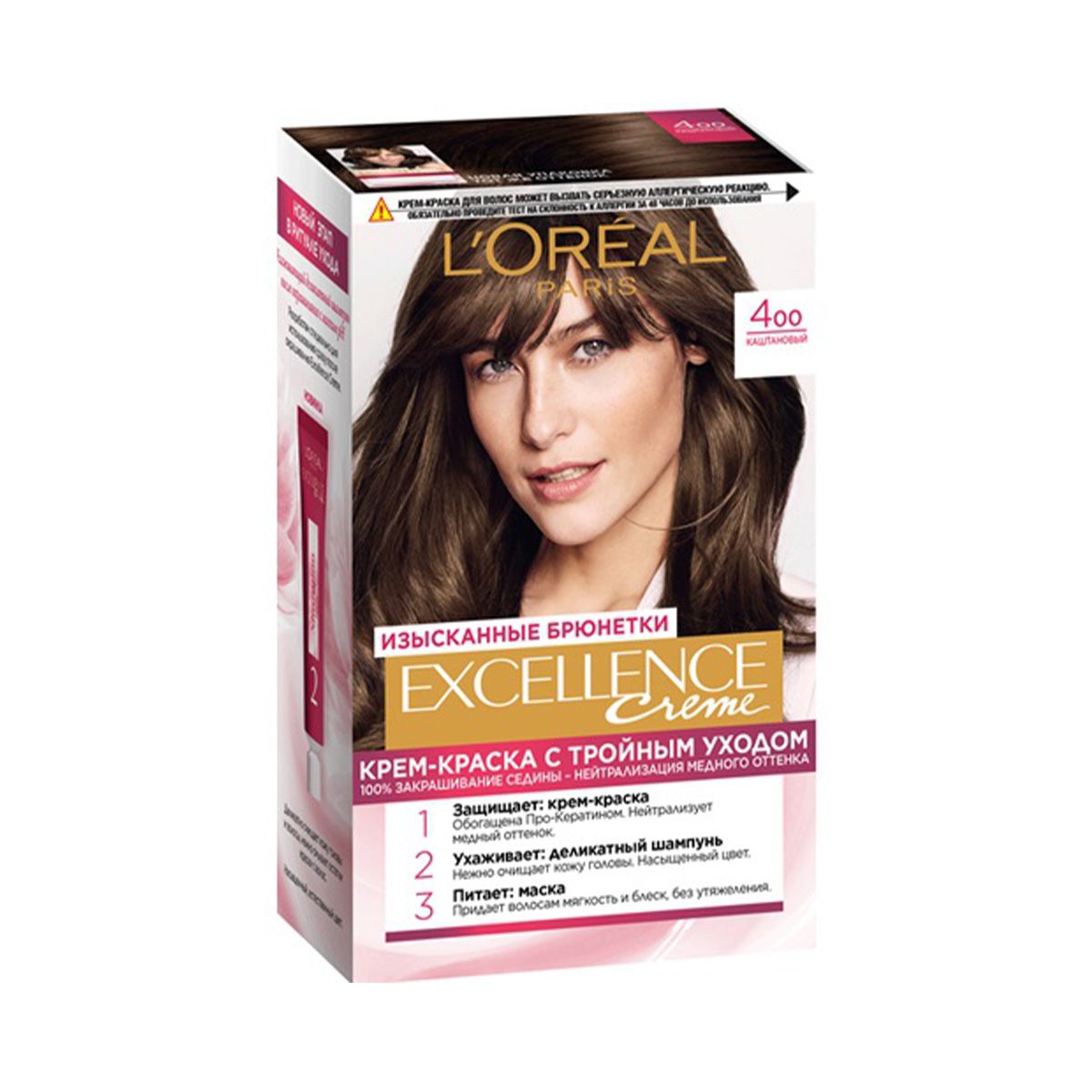 Loreal - ლორეალი თმის საღებავი Excellence N400 2908/1119