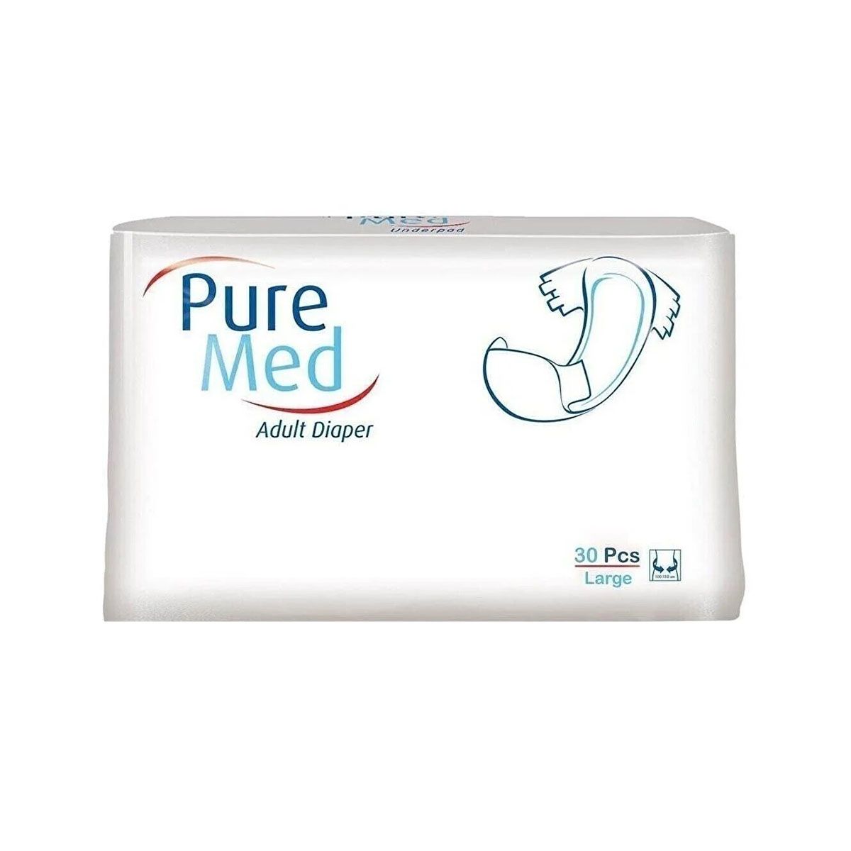 PureMed - პიურმედი მოზრდილთა საფენები L 30 ცალი 9082