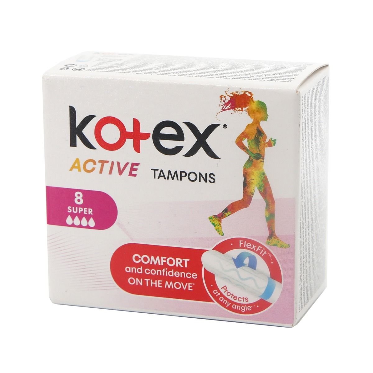 kotex - კოტექსი ტამპონი აქტივი სუპერი 8 ცალი 4524