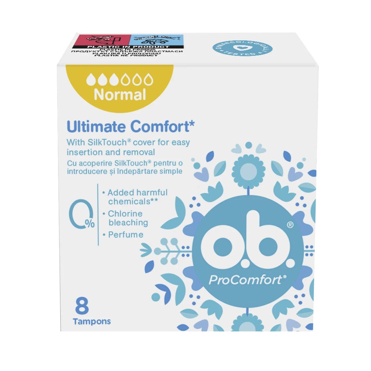 o.b. - ო.ბი. ტამპონი პროკომფორტ ნორმალი 8  ცალი 4442