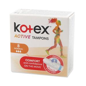 Kotex - კოტექსი ტამპონი აქტივი ნორმალი 8 ცალი 4517